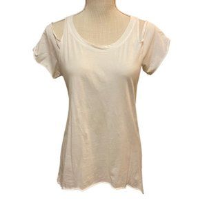 AMADE Shoulder CUTOUT white t-shirt (S)